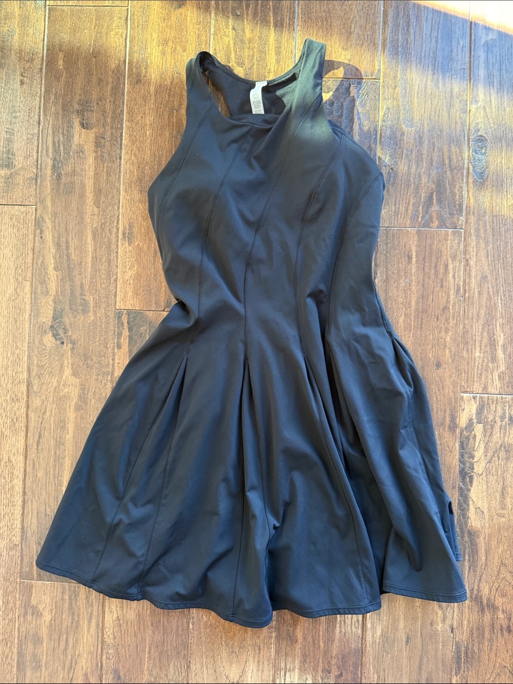 lululemon athletica Black Sleeveless Flared Mini Dress